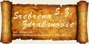 Srebrena Ždrakanović vizit kartica